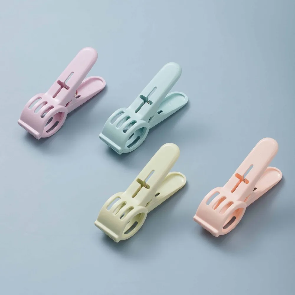 

4 шт., пластиковые Нескользящие зажимы для одежды