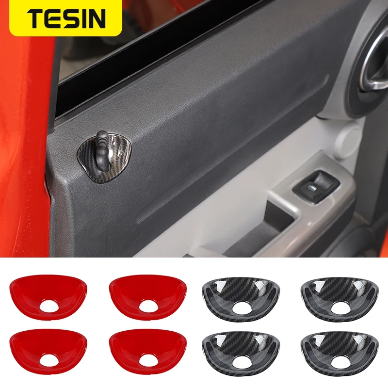 

Car Door Lock Bolt Pin Protect Decoration Cover Trim Sticker For Dodge Nitro 2007 2008 2009 2010 2011 2012 Interior Accessories