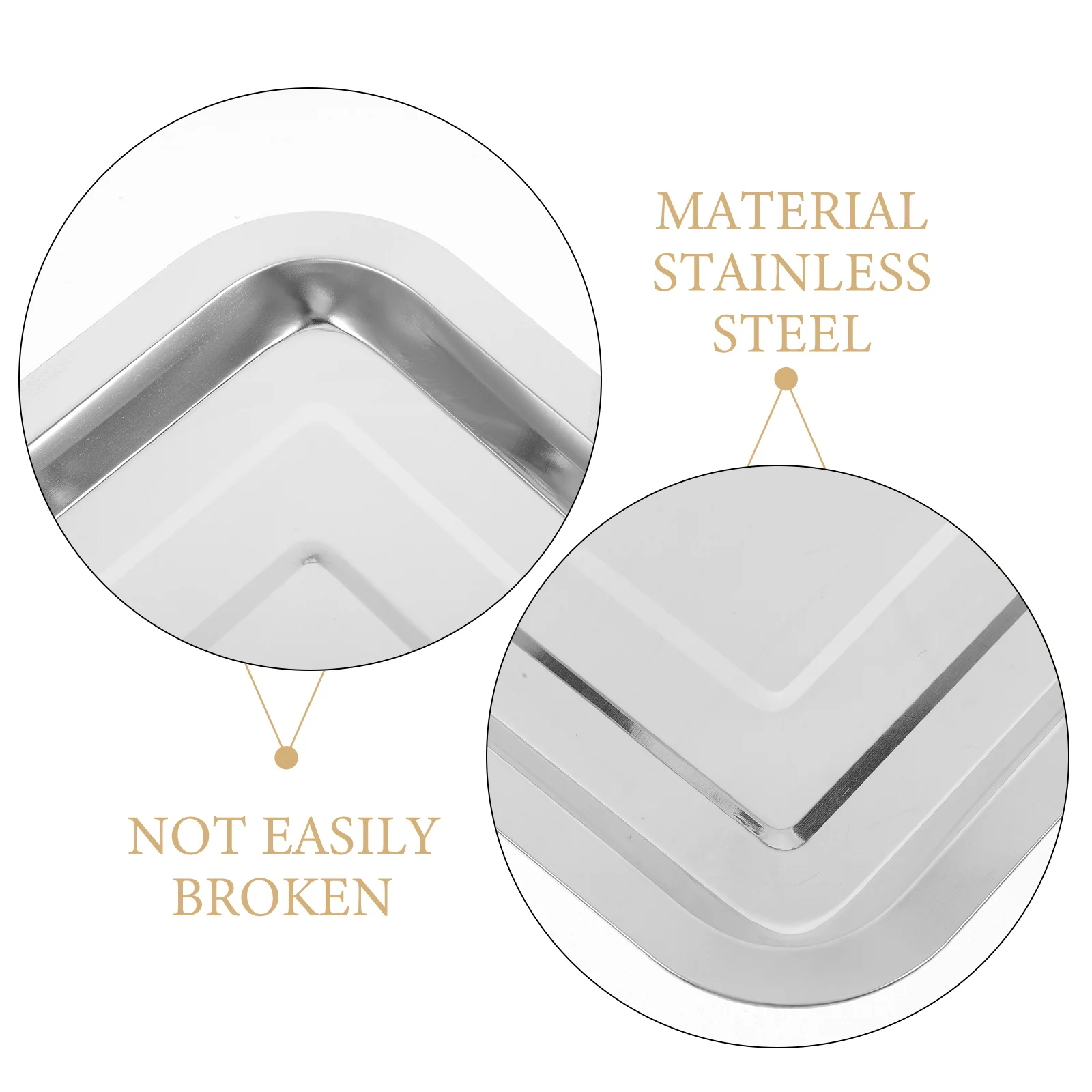 6 шт. квадратная пластина из нержавеющей стали сверхмощная форма для выпечки