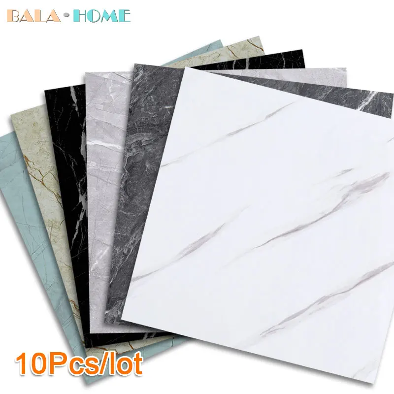10 шт. толстые наклейки на стену самоклеящаяся плитка пол мраморные обои для