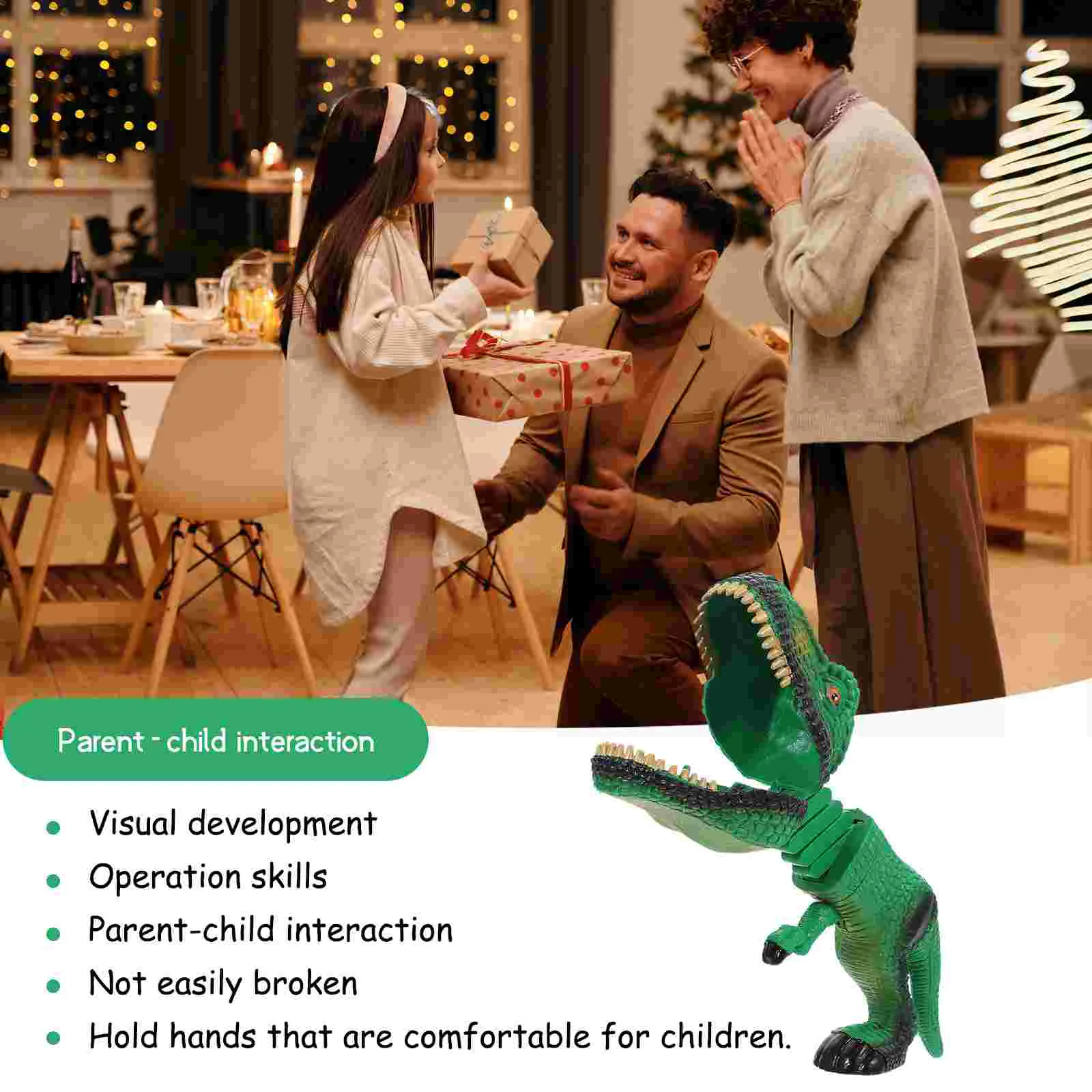 Манипулятор клипсы игрушки динозавр акула розыгрыш телескопический пластиковый