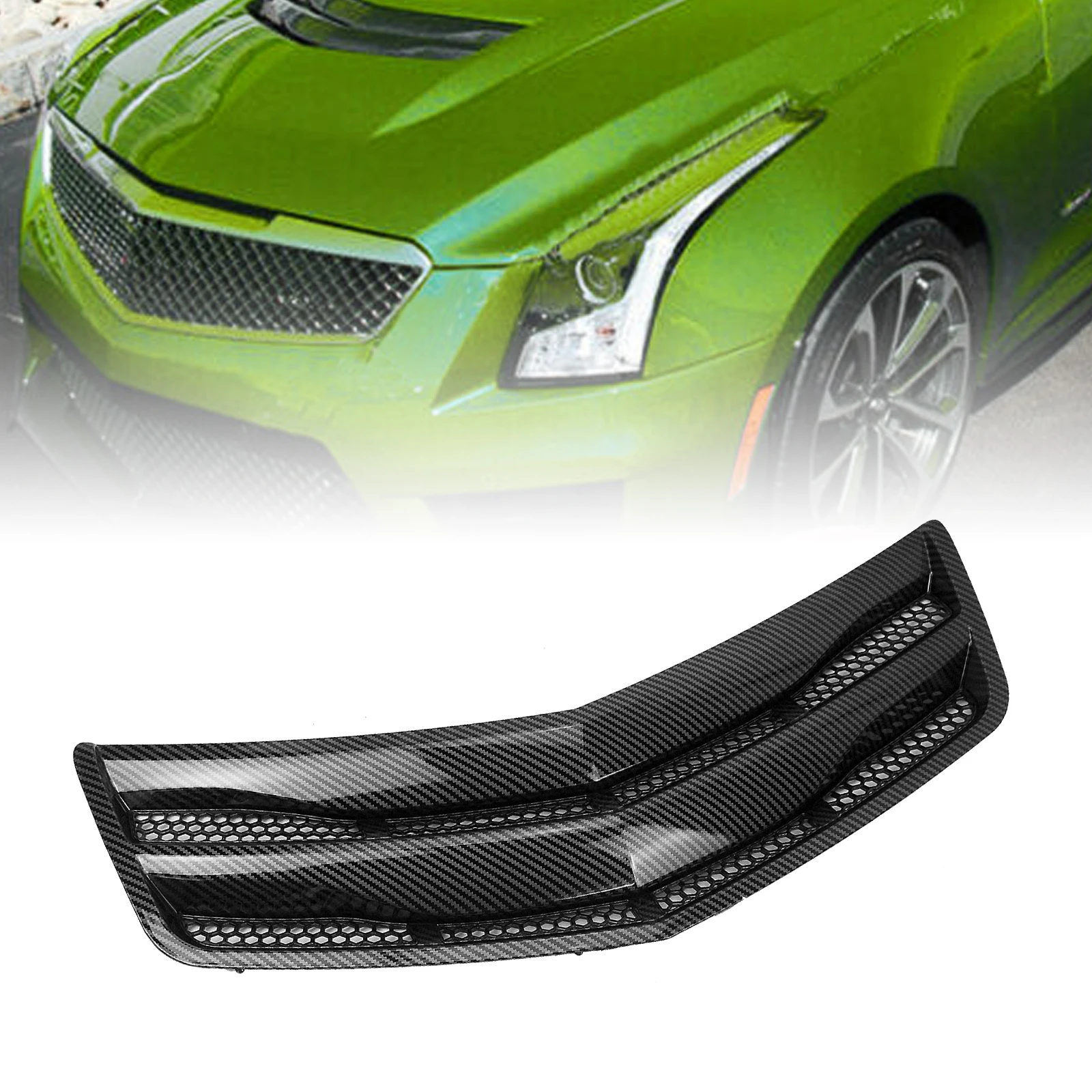 

Для Cadillac ATS-V, все модели 2016-19, передняя бленда, крышка двигателя, решетка, решетка вентиляционного отверстия, радиатор, воздуховод, решетка, о...