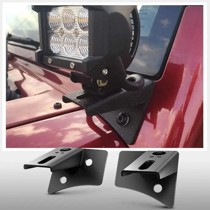 

Car A-pillar Spotlight Bracket Windshield Hinge Mounting Front Bar Auxiliary Lighting Strip Light Support