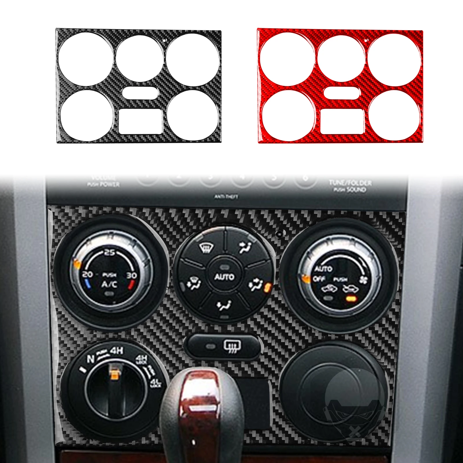 Для Suzuki Grand Vitara 2006-2013 автомобильные аксессуары из настоящего углеродного волокна