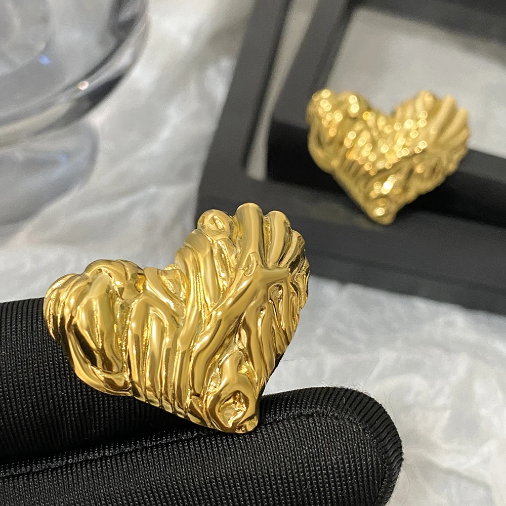 Женские серьги Greatera из нержавеющей стали трехмерные с необычным рисунком любви