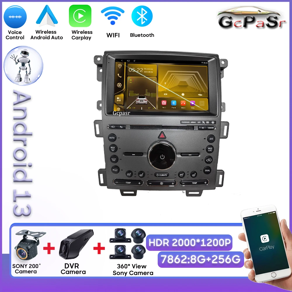 

Android Radio For Ford Edge 2011 2012 2014 2015 No 2din DVD HDR QLED Screen Mirror Link Rear Camera Dash Cam Wifi Bluetooth BT
