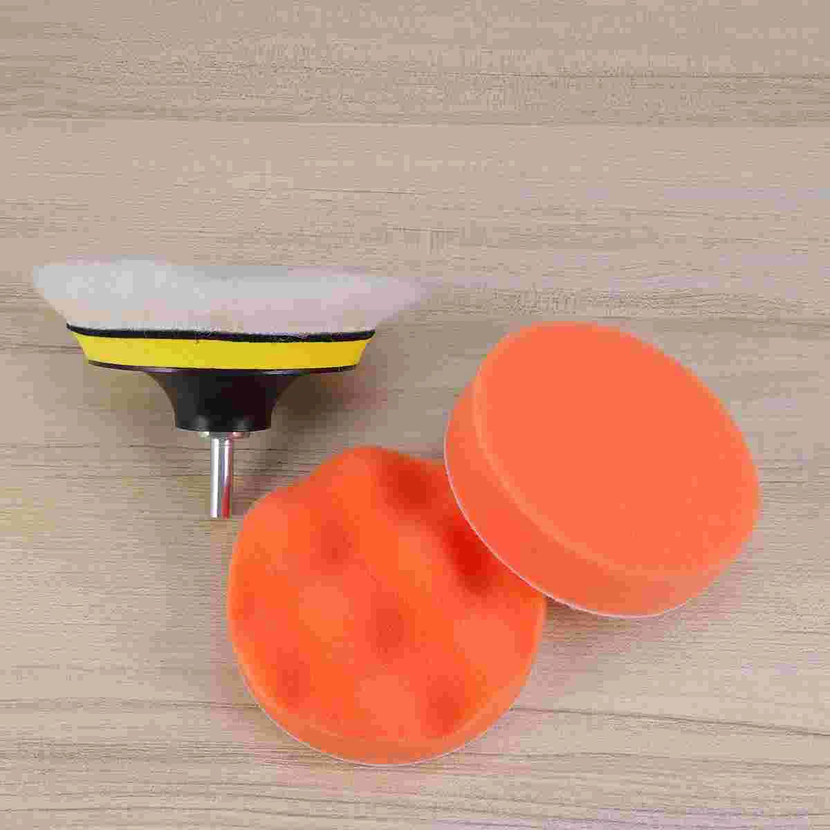 

5Pcs Car Polished Sponge Tray Sponge Wheel Wax Reducing Tray Polishing Drill