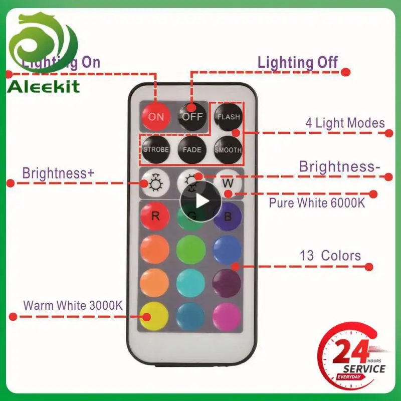 

Rgb Светодиодная лампа 3 см, полноцветная внутренняя подсветка, Оригинальная лампа для аквариума, пруда, ночник, домашнее украшение, подводная портативная лампа