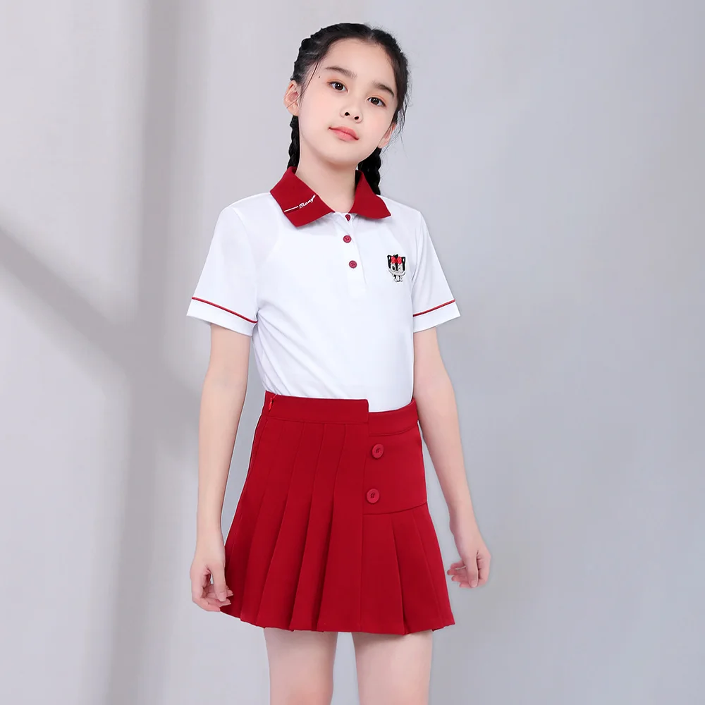 TTYGJ golf men and girls sports suit summer new fashionable tide short-sleeved casual children's clothing thin