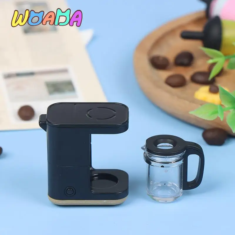 

1:12 кукольная кофеварка, кофейница, кофейник, имитация кухонной мебели, кукольный дом, Миниатюрные аксессуары
