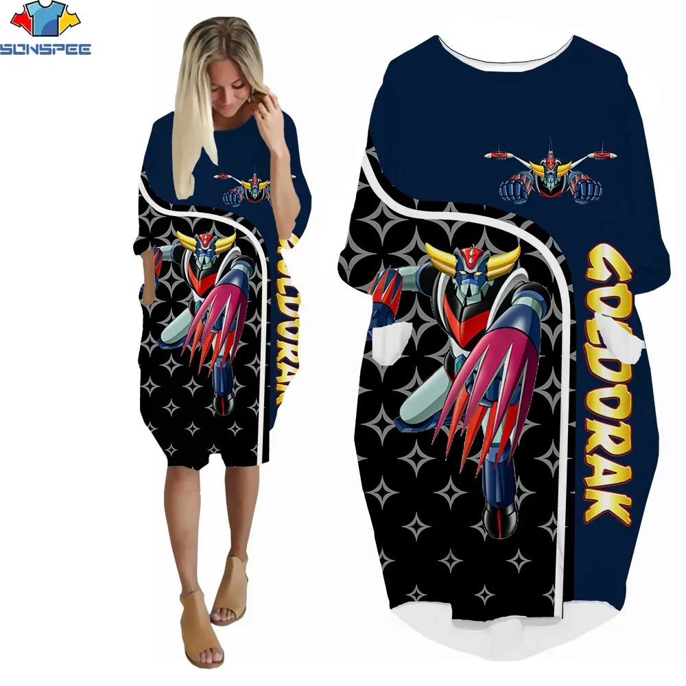 

Женское платье с круглым вырезом и 3D-принтом, до колена