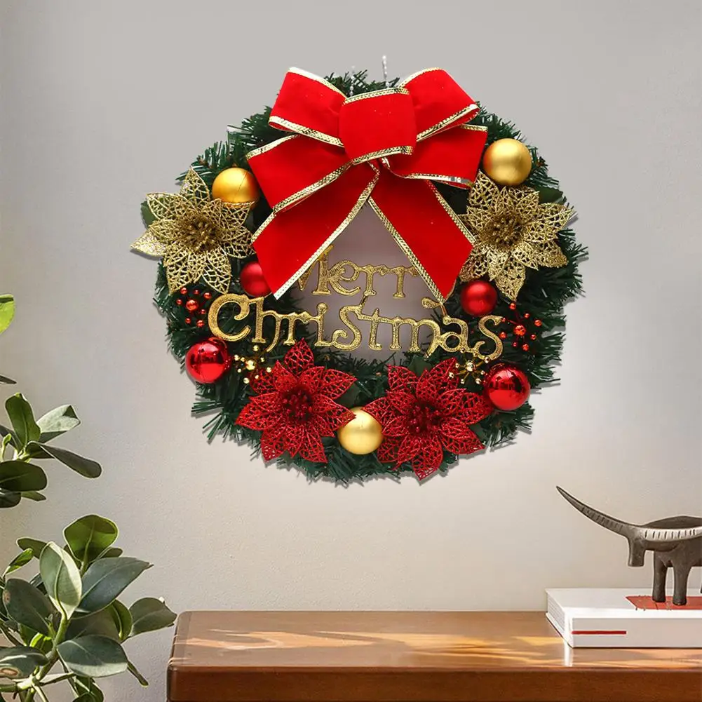 

Good Front Door Wreath Realistic Looking Eye-catching Artificial Wreath Christmas Garland