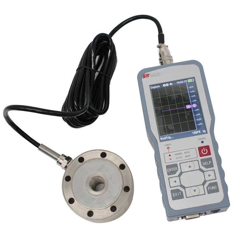 

Portable Handheld Force Measurement Instrument Pull Tension Pressure Digital Tool Alarm Peak Data Capture 1920times/s LCD Meter