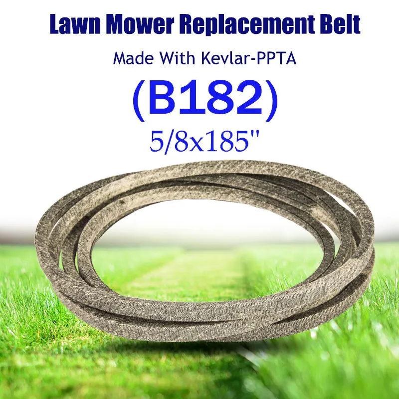 

Made with Kevlar 115-4972 (5/8"x185") For T/oro Lawn Mower B182 V-BELT