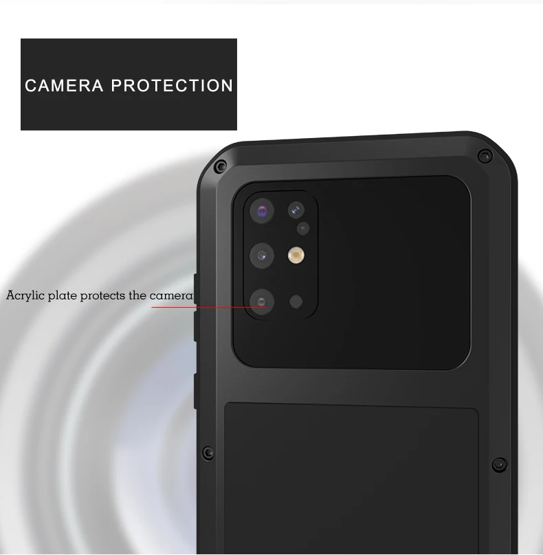For Samsung Galaxy S20 Plus Case Love Mei Shock Dirt Proof Water Resistant Metal Armor Cover Phone Case For Galaxy S20 Ultra