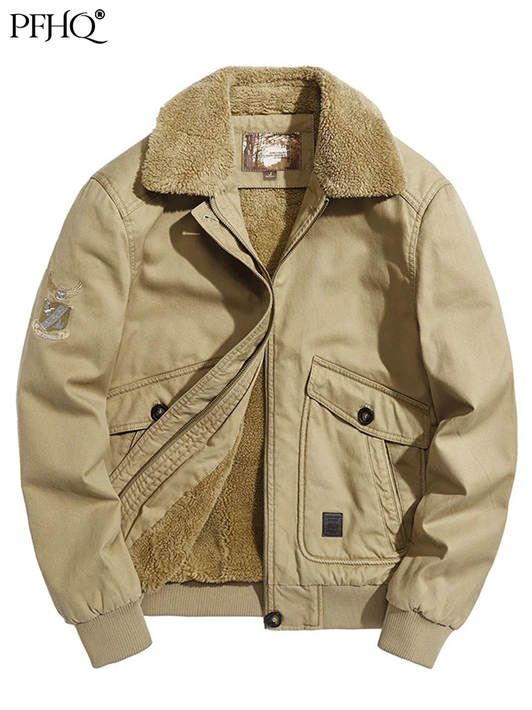 

PFHQ 2022 Autumn Stylish Men's Jackets Military Loose Casual New Flight Coat Winter Cotton Warm Mountaineering Clothing 21Q1356