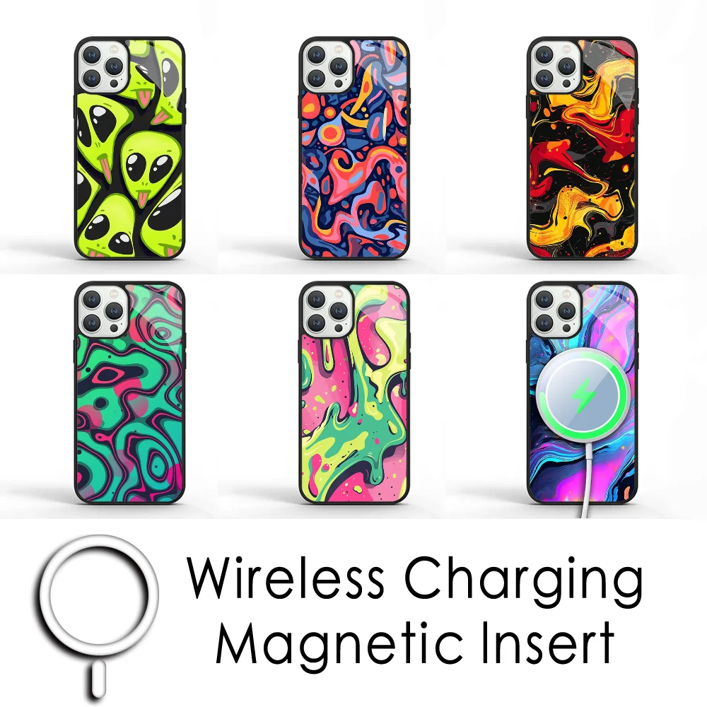 Чехол для телефона Fun Paint Graffiti Art IPhone 16 15 Pro Max чехол 14 Plus 13 12 11 магнитный