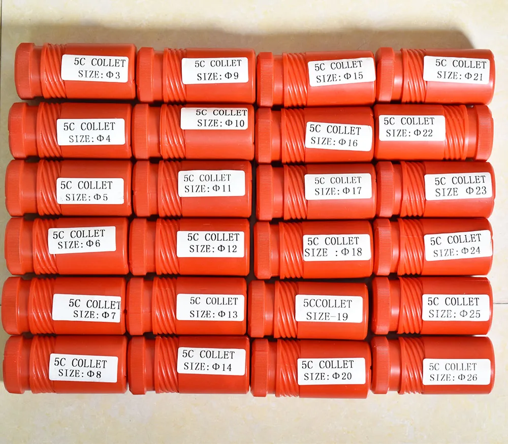 Набор цанг 5 шт./комплект шлифовальный станок с круглыми отверстиями 5C 4 мм 6 8 10 12 -