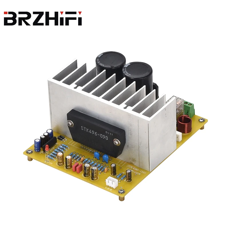 

BRZHIFI 2X100W Low Distortion Audio Amplifier Board STK High Power Beautiful Thick Film STK496-090 DIY Preamplifier Kit