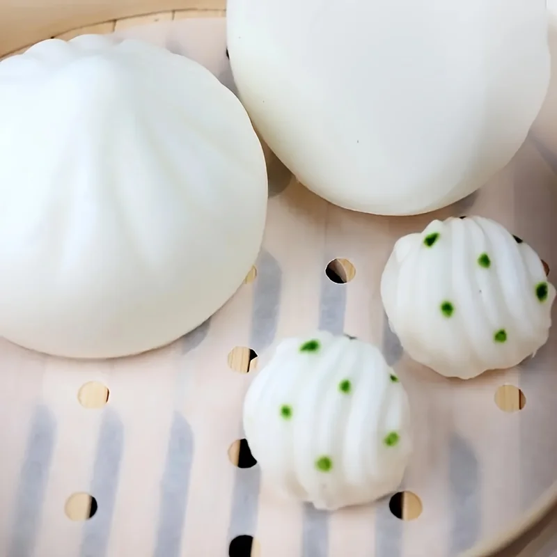 100 Шт. Круглая Антимасляная Бумага Для Фритюрницы Xiaolongbao Булочки На Пару Парафит