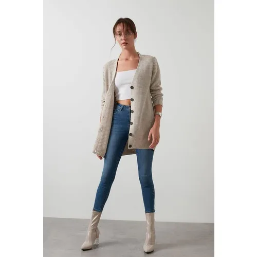 

Женский Мягкий трикотажный кардиган, длинный кардиган 100