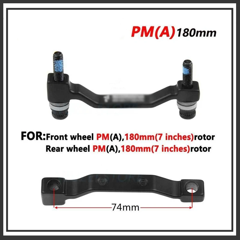 F180P/P2 Post Mount Disc Brake Adapter (Front) (180mm) (P/P) 7 in Disc brake rotor PM A pillar Brake Disc Bike Parts 