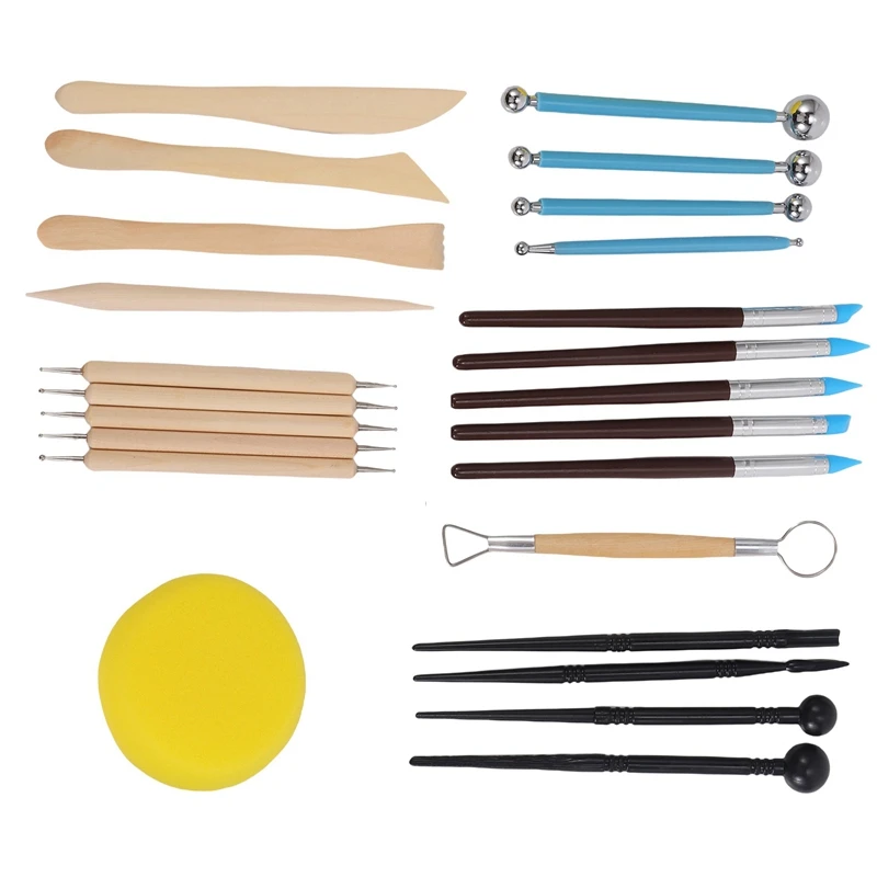 Набор инструментов для моделирования набор из 24 полимерной глины инструменты