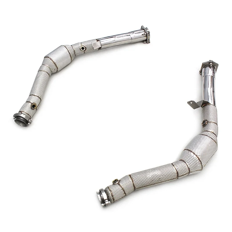 

Head Section High flow Pipes Exhaust Pipes branch downpipe Exhaust Pipe with catalyst for Mercedes-Benz G63 W463 AMG