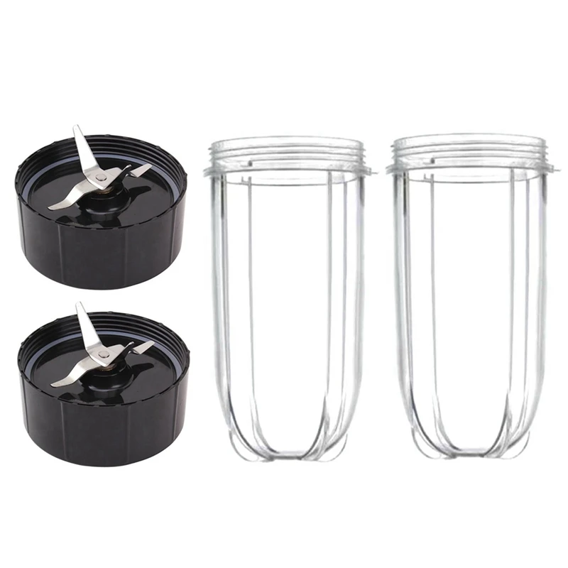 

2X For Magic Cup And Blade Replacement, For Magic High 16 Oz Cups And Premium Extractor Blade Fits Magic 250W Models
