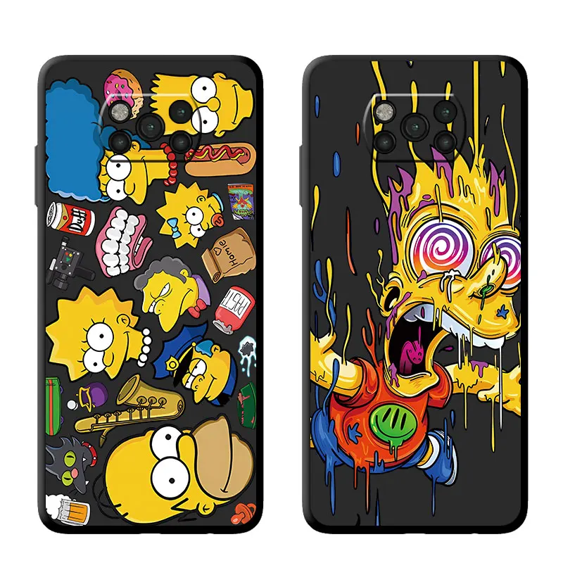 Чехол для Xiaomi Poco X3 NFC 11T Pro 11 Lite 10T 12 13 F1 F3 телефона Redmi 9A 9C 9T 10A A1 K40 Funda The Simpsons Homer