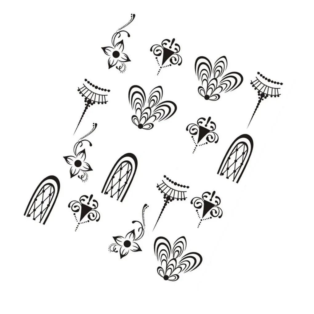 

Один лист тисненые 3D наклейки для ногтей Цветущий цветок Животные наклейки для кошек наклейки маникюр Дизайн ногтей Советы украшения