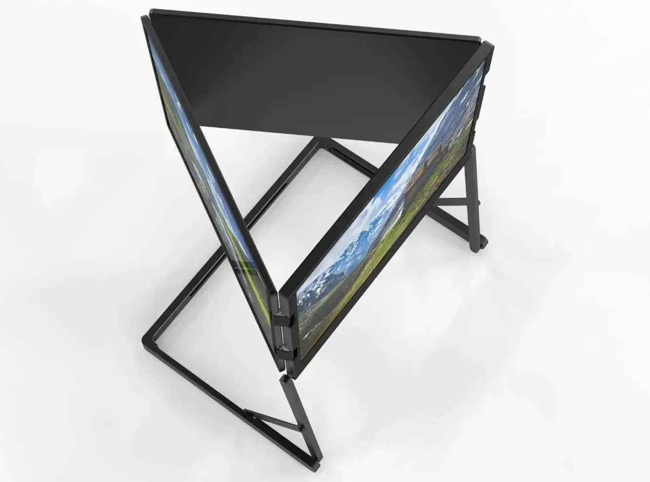 Фото Монитор Triple Screen TriCreate Lite 14-дюймовый четырехэкранный удлинитель IPS Type-C Соединение Складные Moniteurs De Jeu №5