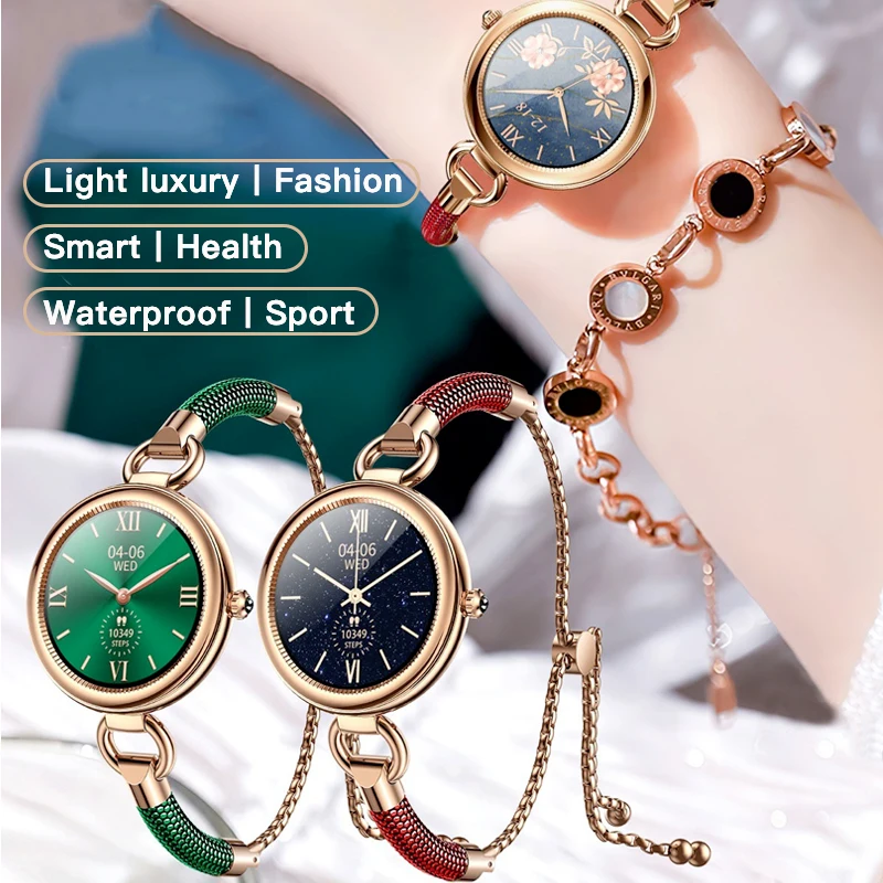 Смарт-часы GT01 женские с функцией измерения кровяного давления, кислорода и пульса