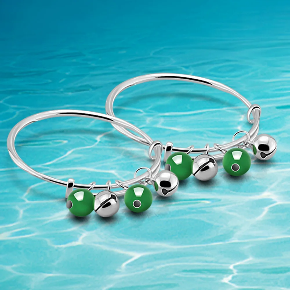 

Baby bracelet 925 sterling silver baby bracelet bead transporter,bangle for children,kids gift & children's jewelry