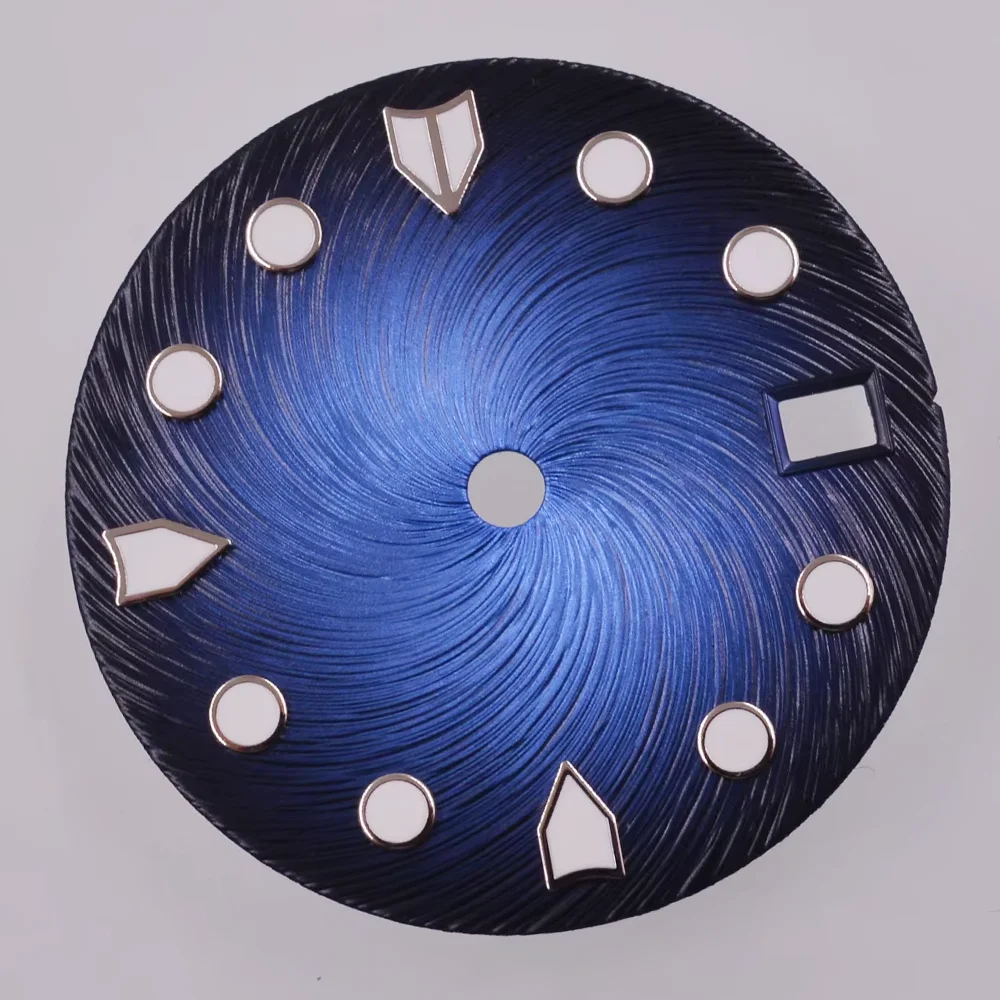 Красный/зеленый/синий/белый циферблат часов зеленый светящийся 28 5 мм подходит