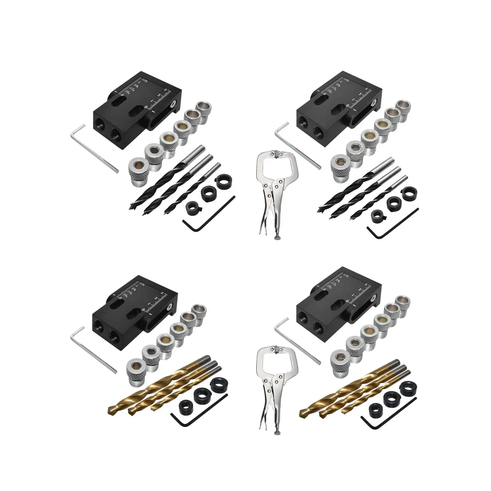 

Pocket Hole Jig Woodwork Drill Angle Guide Aluminum Inclined Hole Locators