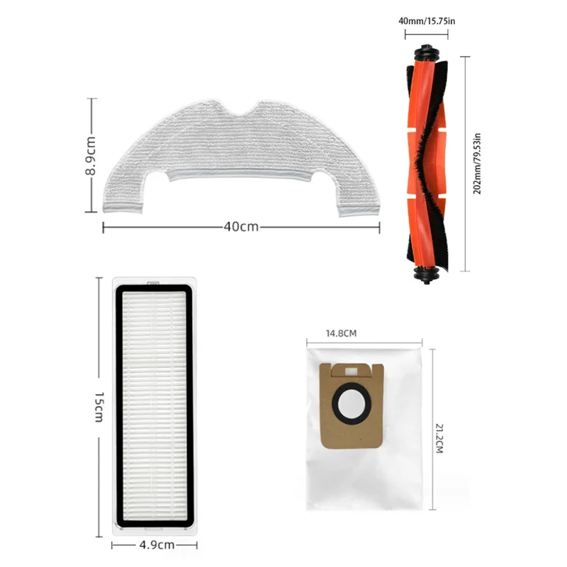 8 шт. комплект аксессуаров для робота-пылесоса Dreame Bot D10 Plus RLS3D Z10 Pro L10 основная