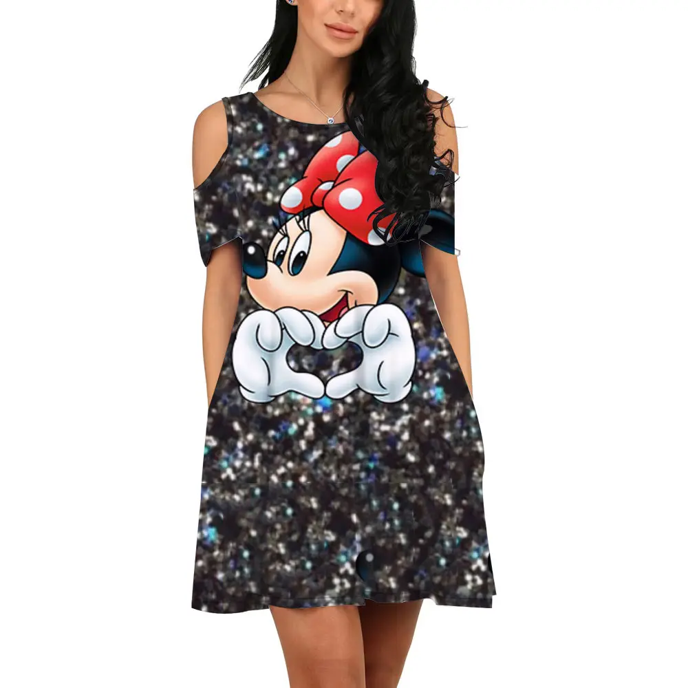 Летнее уличное платье в стиле Харадзюку новое повседневное Привлекательное с 3D