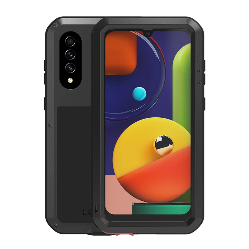 

Metal Case For Samsung Galaxy A50s Armor Shockproof Phone Case For Samsung Galaxy A50s Rugged Full Body Anti-fall Cover