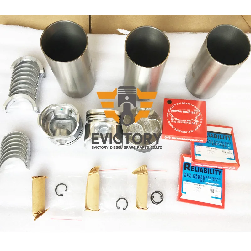 

For KUBOTA D1105 rebuild kit water pump piston ring liner gasket bearing valve