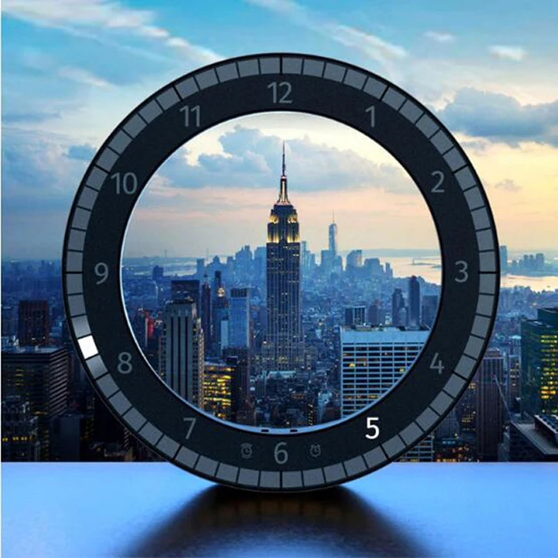 

LED Digital Wall Clock Modern Design Dual-Use Dimming Digital Circular Photoreceptive Clocks For Home Decoration Gift Ideas