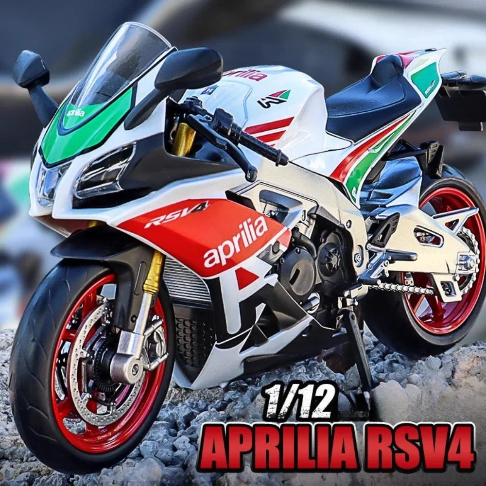 Масштаб 1:12 Aprilia RSV4 RR1000 модель мотоцикла игрушка из сплава литой под давлением