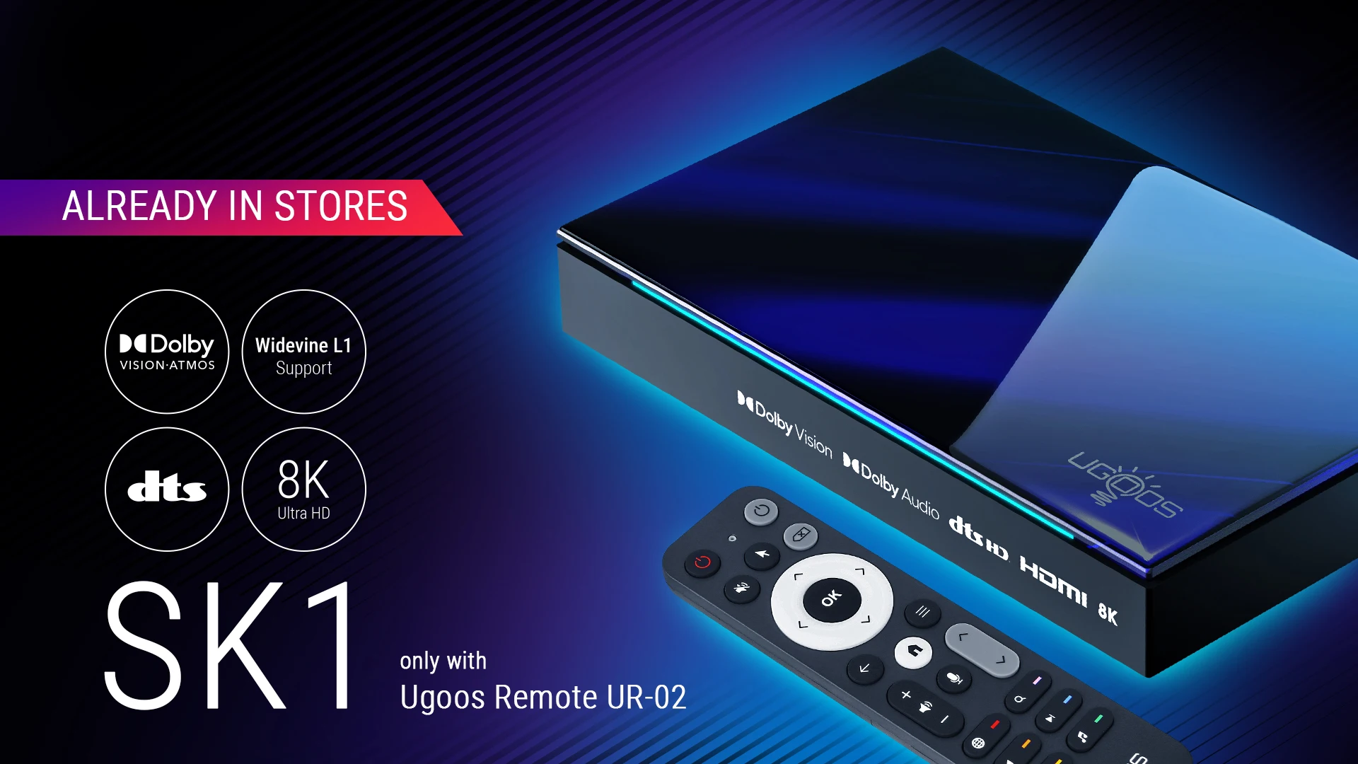 Телеприставка Dolby Widevine L1 DTS TV Box Android 11 Amlogic S928X-K 8 ГБ 128 Wi-Fi6 Bluetooth5.3 1000M