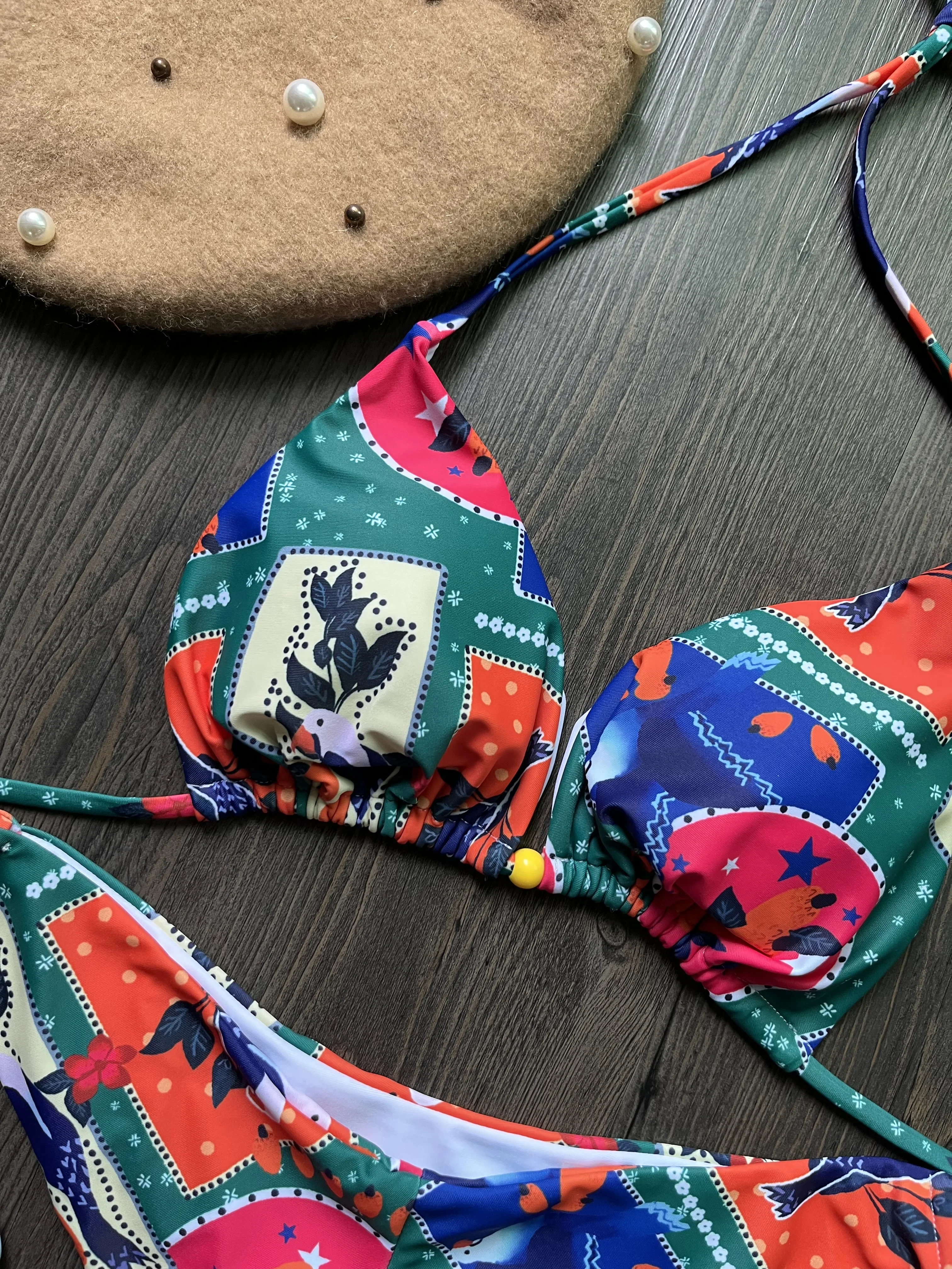 Бразильский женский купальник сексуальный комплект бикини купальный костюм с