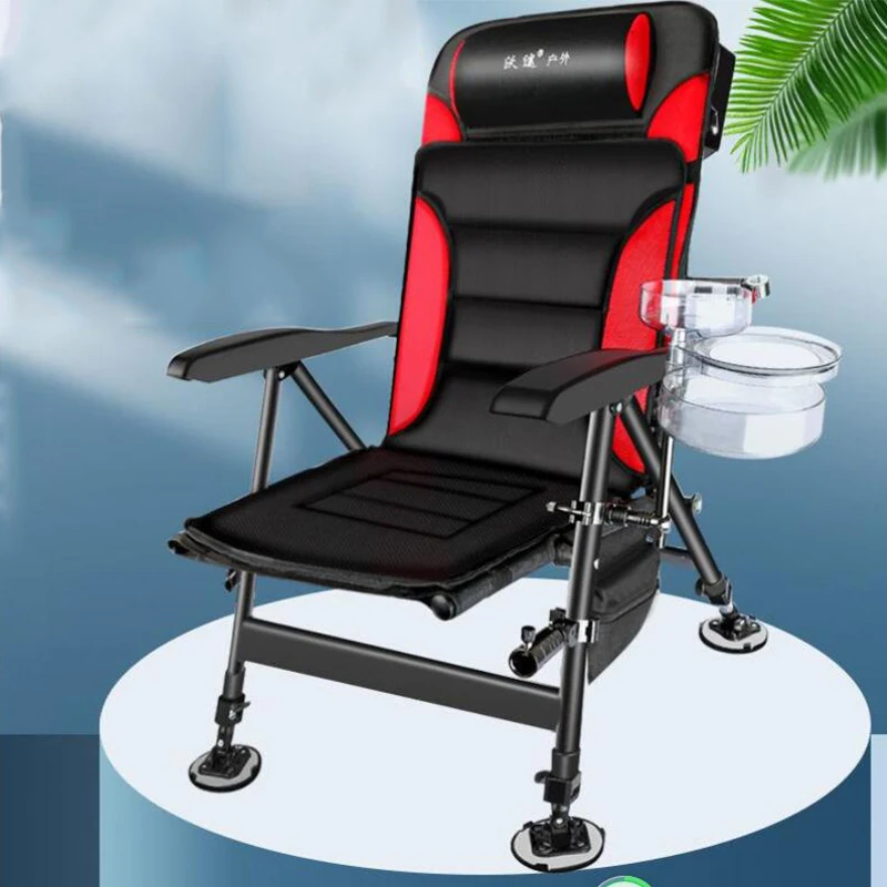 

2022 Summer European Fishing Chair Folding PortableMultifunctional Fishing Chair Fishing Stool Wild All-terrain Fishing Chair