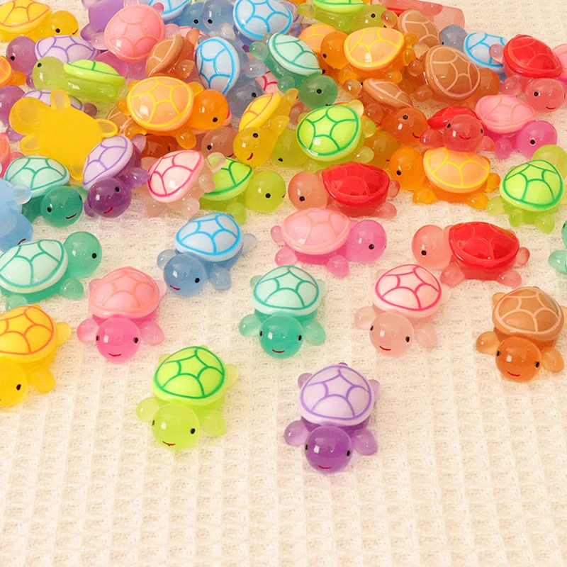 Милая яркая мини-черепаха светящиеся украшения творческие поделки сделай сам