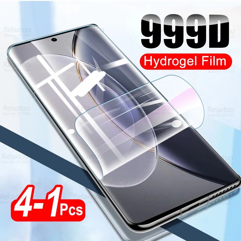 

1-4Pcs 999D Curved Hydrogel Film For Vivo X90 Pro Screen Protector Vivi X90Pro Plus X 90 90X VivoX90 Pro+ 5G Soft Film Not Glass