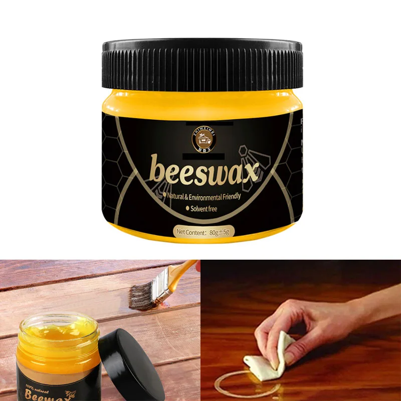 

Natural Wood Seasoning Beeswax Wood Care Wax Wood Maintenance Cleaning Polished Waterproof Wear-Resistant Wax Furniture Wax