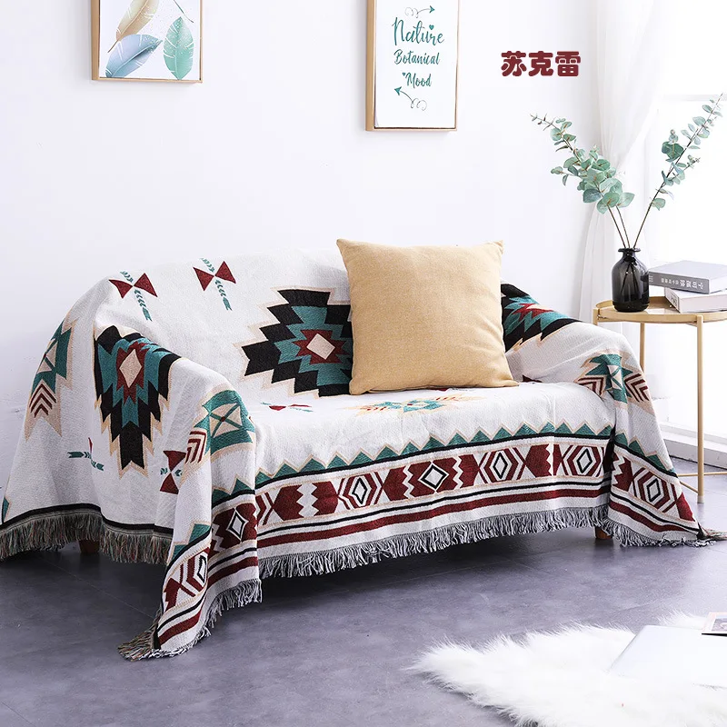 

Nordic Style Sofa Towel Sofa Cover Full Cover Blanket Sample Room Decoration Bed Runner Backrest