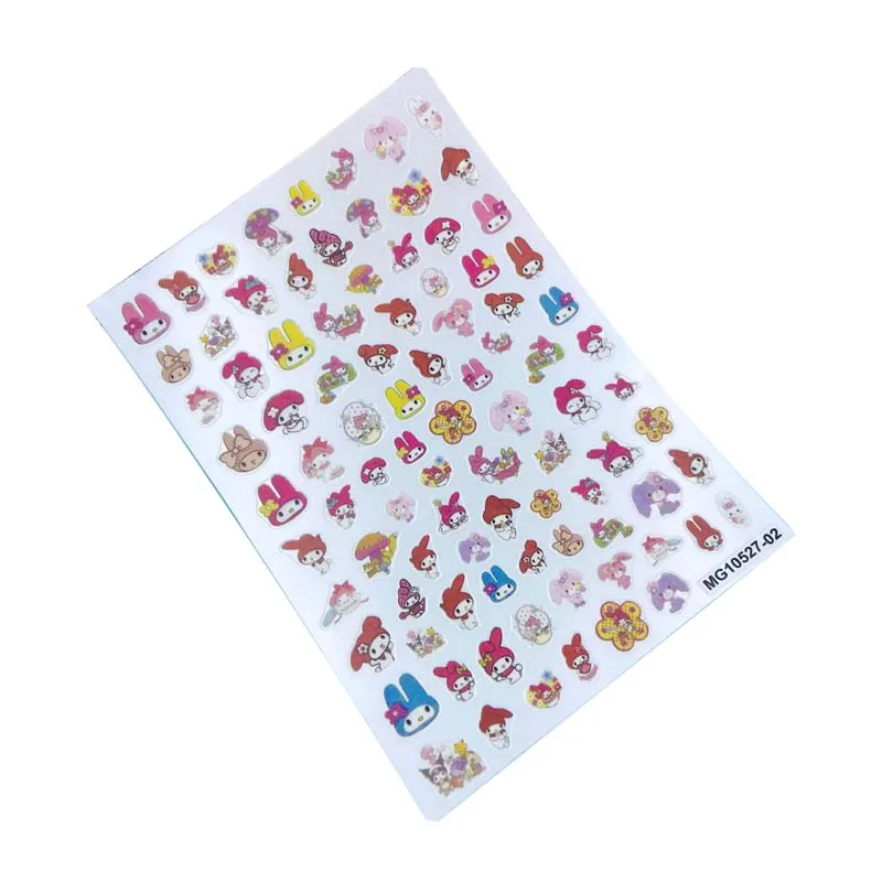 

Модные тонкие Декоративные наклейки для ногтей «сделай сам» в японском стиле без следов, картонные кролики, декоративные материалы для ног...